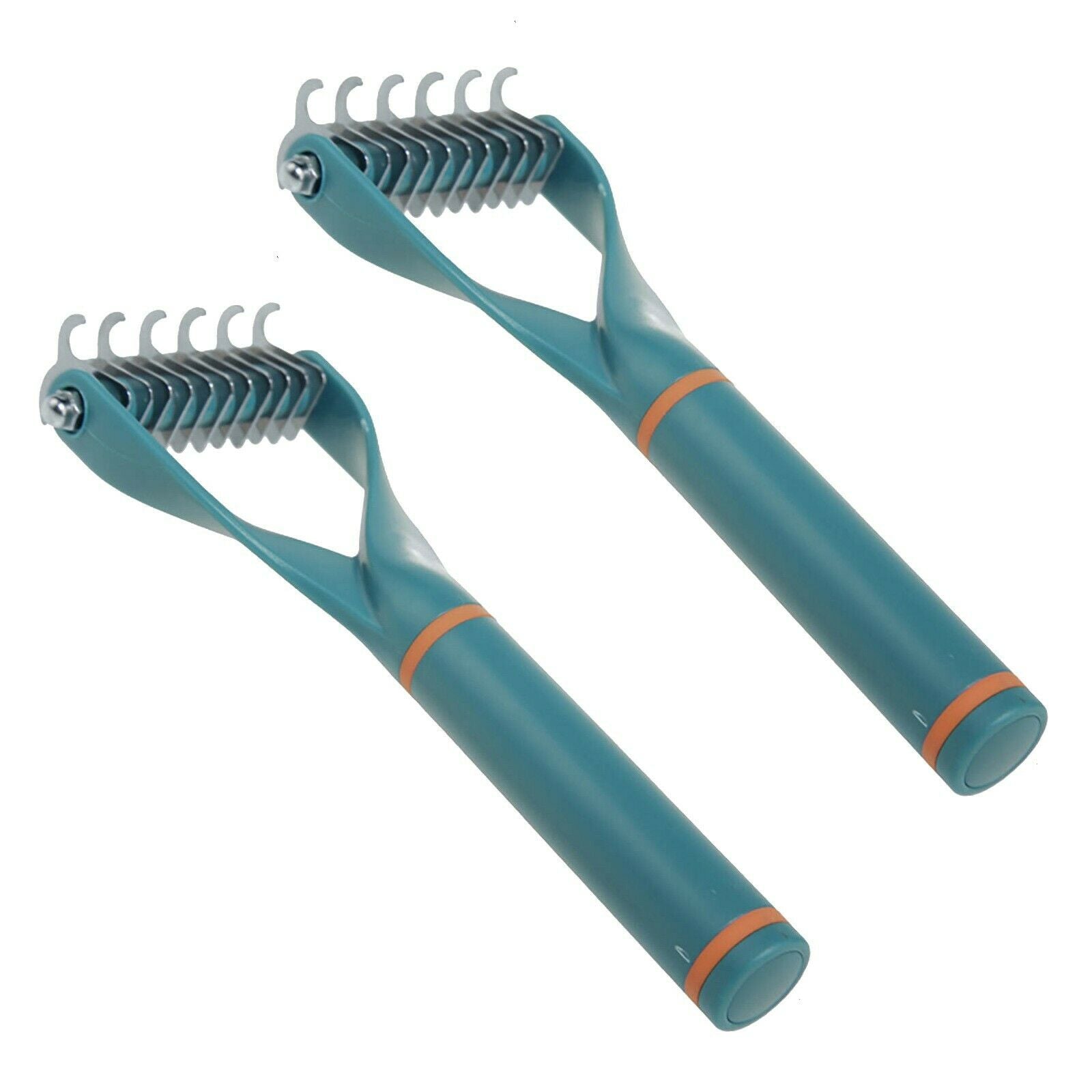 2Pcs Double Side Undercoat Rake Comb Dog Cat Easily Remove Floating Hair Durable