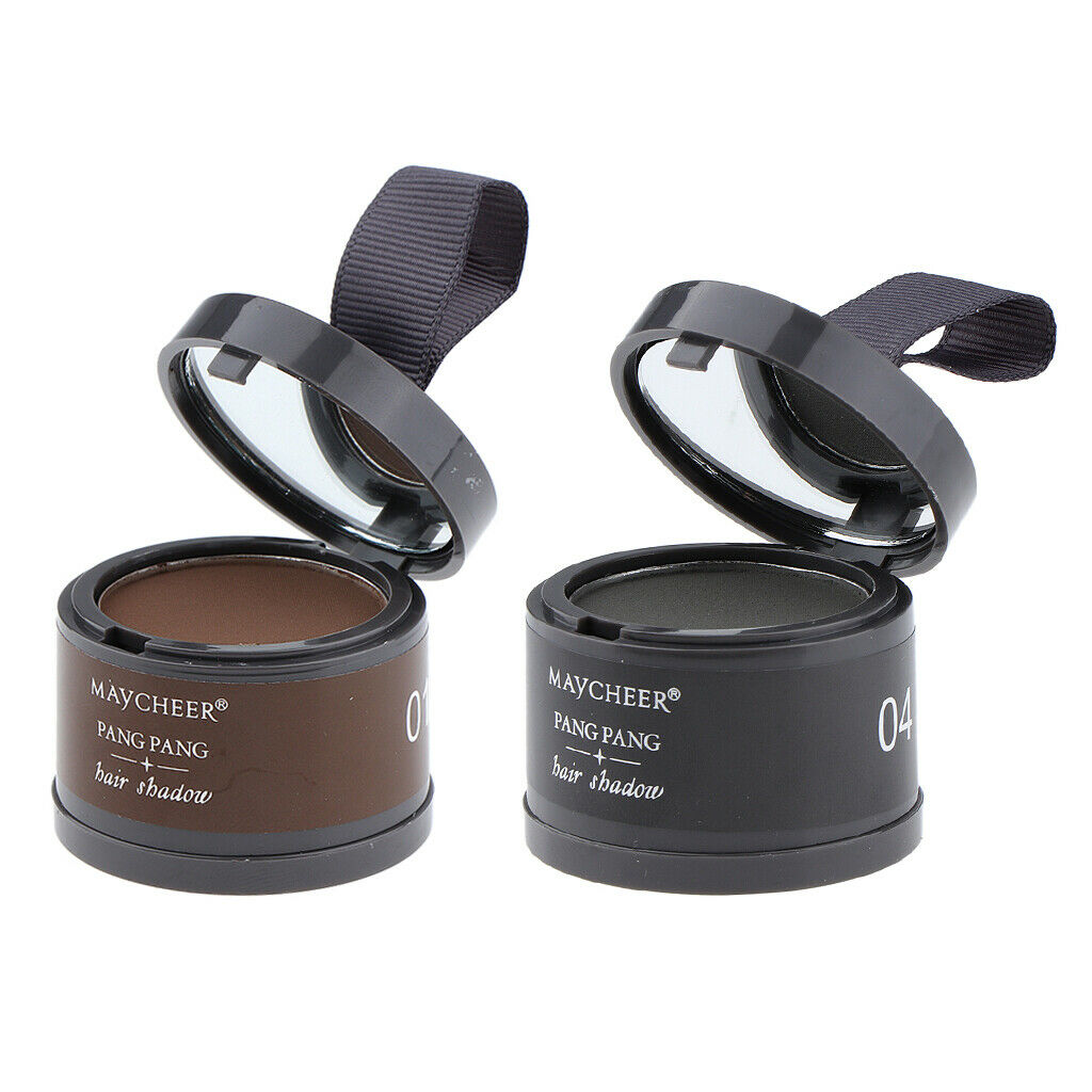 2pcs Instantly Hair Shadow Hair Line Modifying Powder, Quick Cover Grey Hair