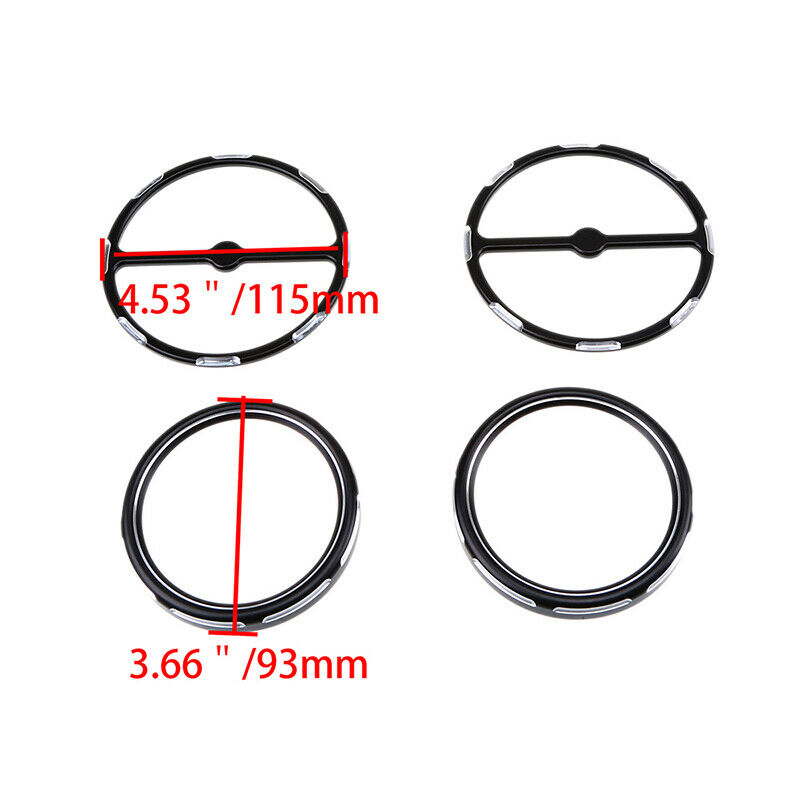 Speaker Trim Rings Speedometer Bezels For Harely Street Road Electra Glide 96-13