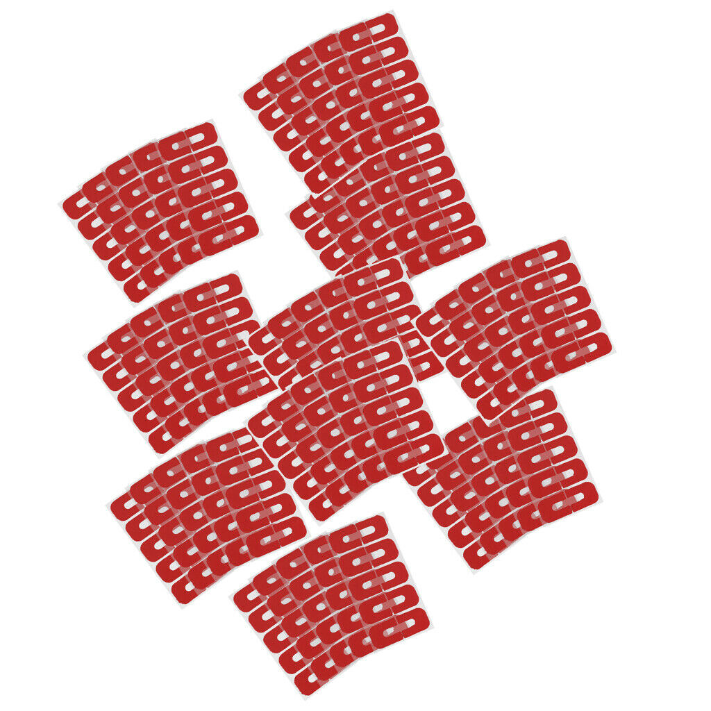 Pack of 200 Red Nail Tapes Skin Barrier Overflow Nail Separator Covers Wraps