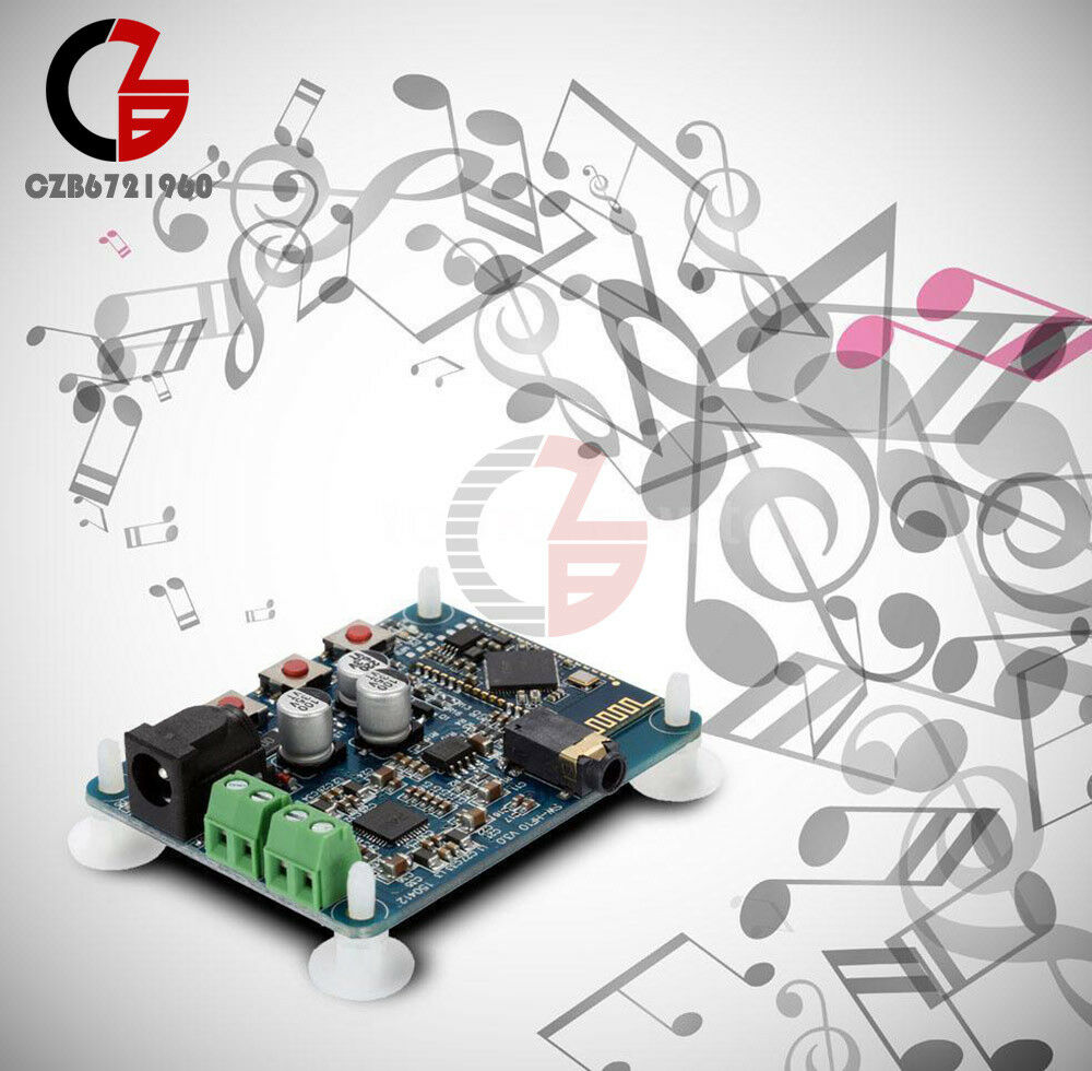 2X10W Bluetooth 4.0 PAM8610 Audio Receiver Stereo Amplifier Board DC 12V 10W+10W