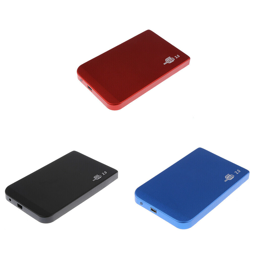 2.5'' 9.5mm IDE Hard Drive Case to USB2.0 External Disk Enclosure Box BLK