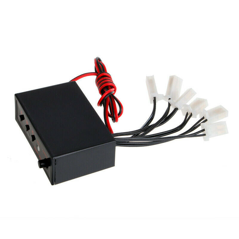 6 Ways LED Car Strobe Flash Light Lamp Emergency Flashing Controller Box .l8
