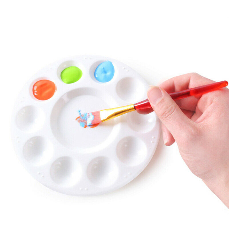 Palette 10 Grid Art Paint Tray Artist Watercolor Plastic Mixing Palette S.l8