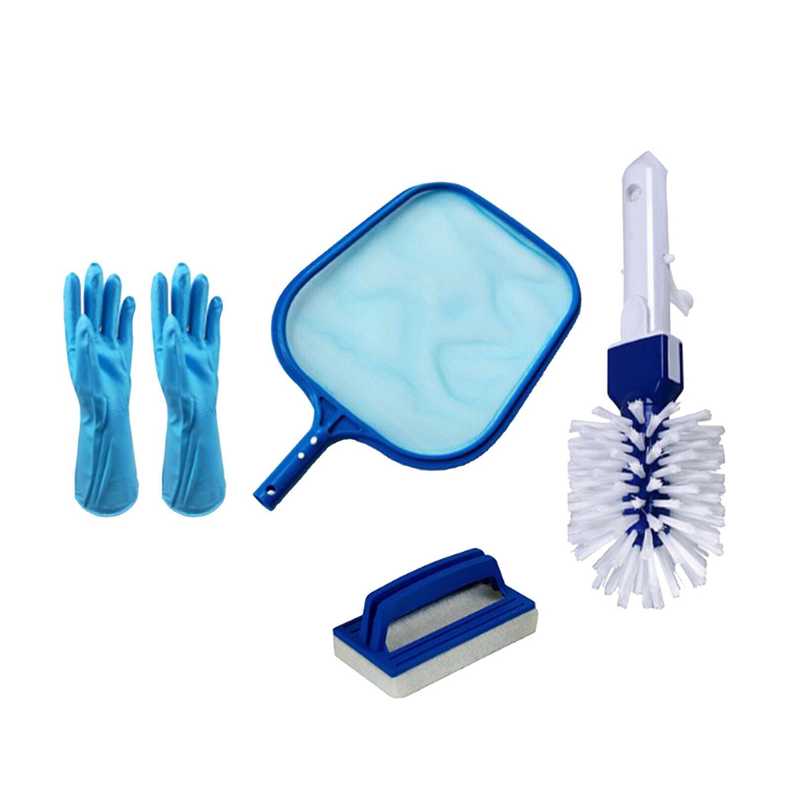 Swimming Pool Cleaner Leaf Skim Net Set Leaf Rake Tool Debris Pickup Removal