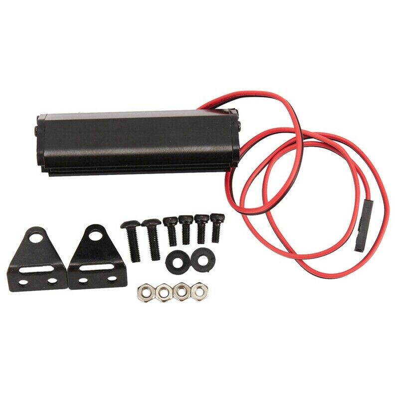 1Pcs RC 12 LED Light Bar Metal Roof Lamp for Traxxas SCX10 KM2 CC01 RC4WD D90 Z3