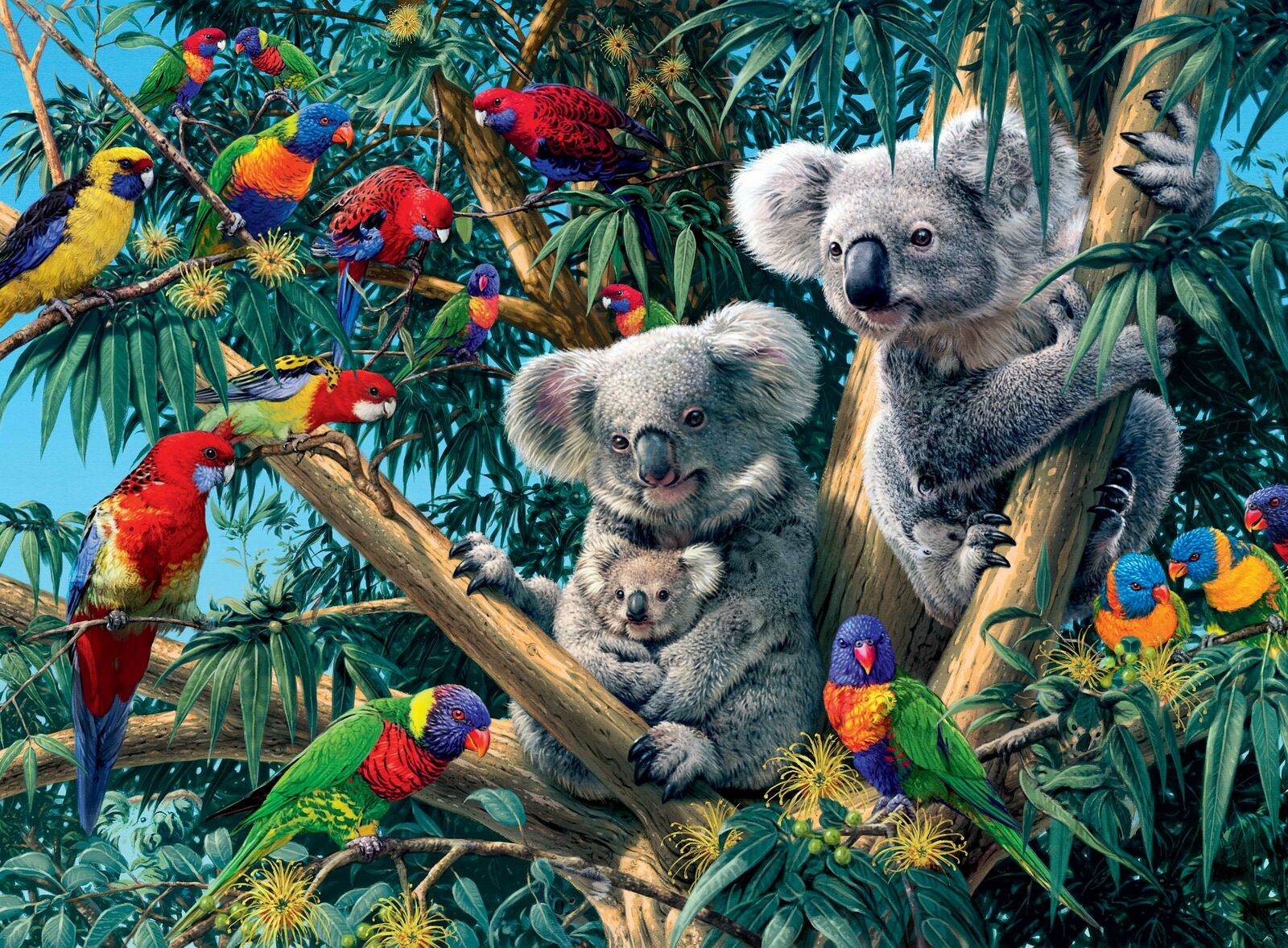 14826 Ravensburger Koalas in a tree Jigsaw Puzzle 500pc Children Age 10 Years+