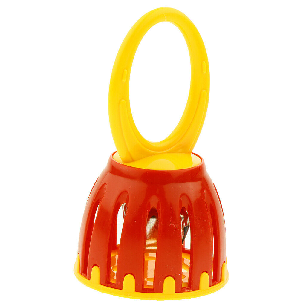 Kids 6inch Handled Cage Bell Infant Baby Educational Musical Percussion Rattle