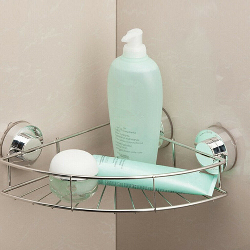 Corner Shower Caddy Suction Cup Stainless