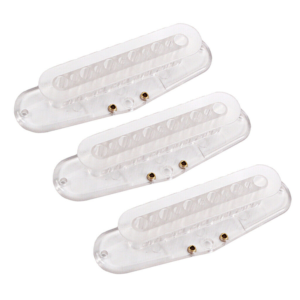 3pcs Clear 48mm Screw Side Single Core Coil for Electric Guitar and Bass