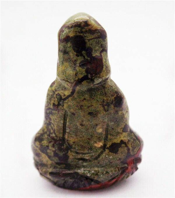 38x26x13mm Dragon Blood Stone Carved Avalokitesvara Decoration Statue HH8096