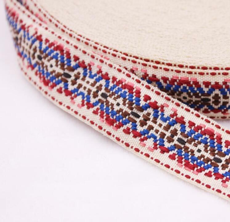 5 Yards National style Jacquard webbing Lace Trim Clothes Curtains Accessories
