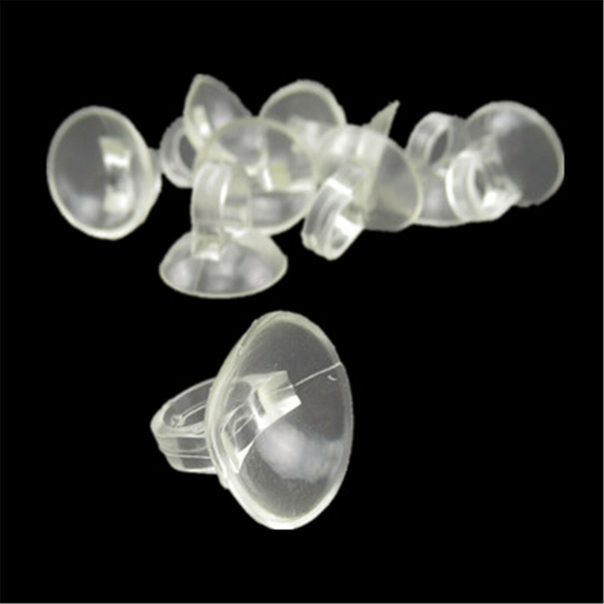 10X 9.9mm Diameter Aquarium Fish Tank Suction Cup Tube Holder Sucker Pipe Clips