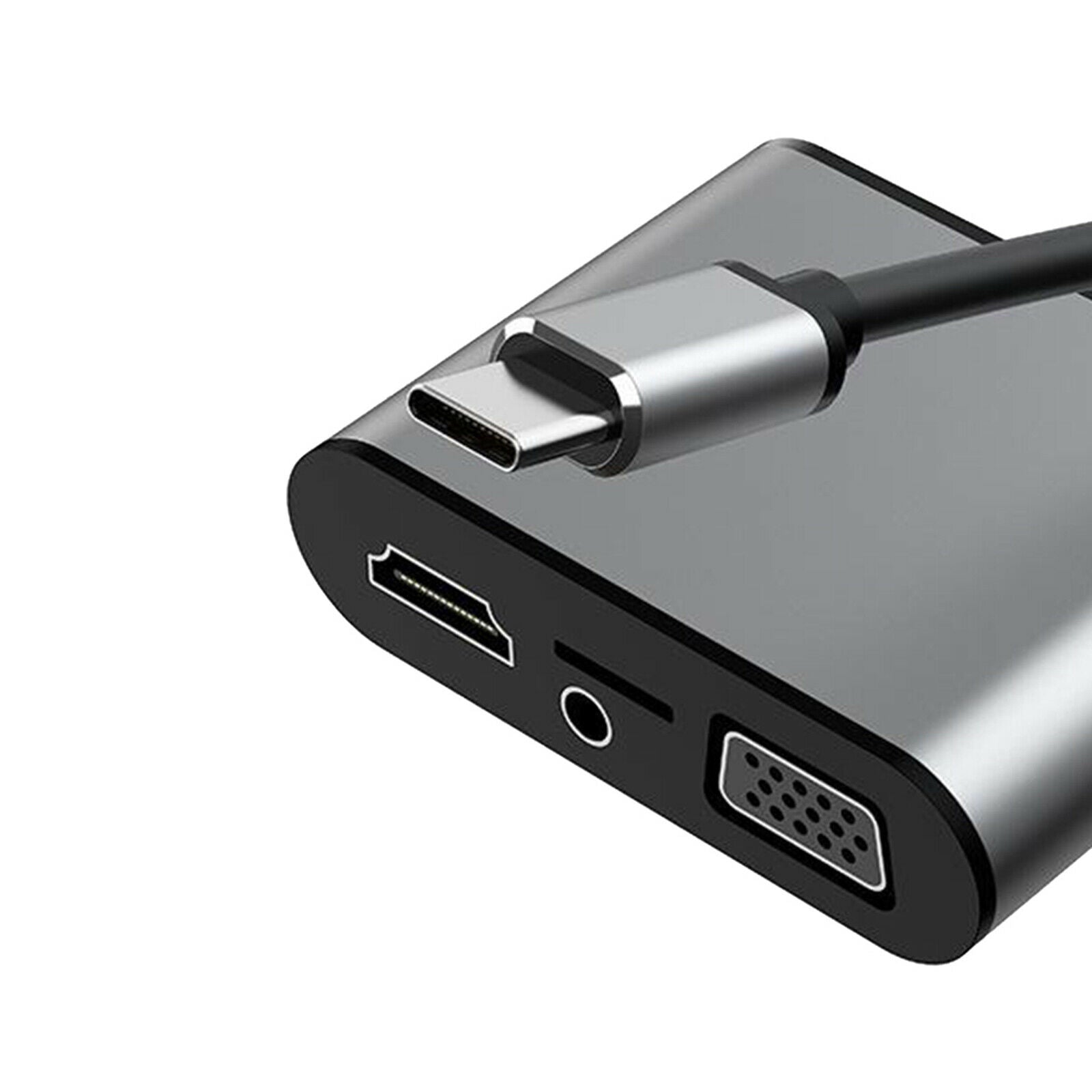 USB C Hub Adapter - 8 in 1 Portable Dongle with 4K   Output, USB 3.0 Ports,