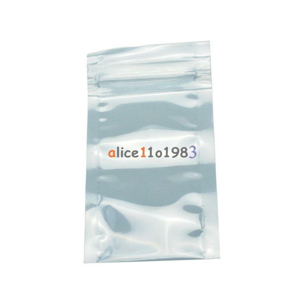 50PCS 50x90mm ESD Anti-Static Shielding ZIP LOCK Bags USABLE SIZE 40x70mm