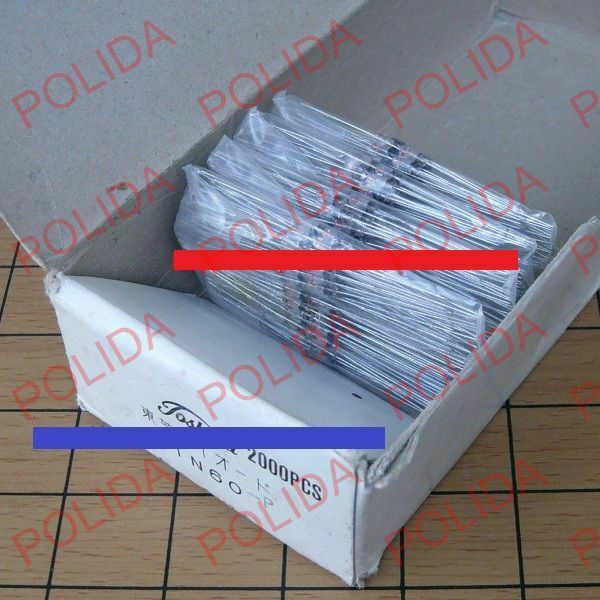 50PCS Germanium Diode TOSHIBA DO-7 1N60 1N60P