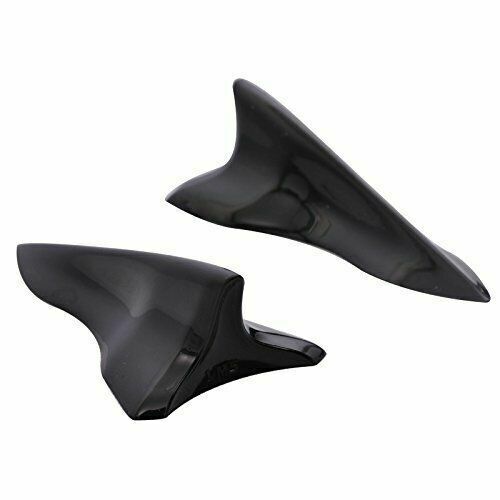 Universal Car Shark Fin Wing Roof Spoiler Kit Vortex Generat Jet Style 10 Pcs PP