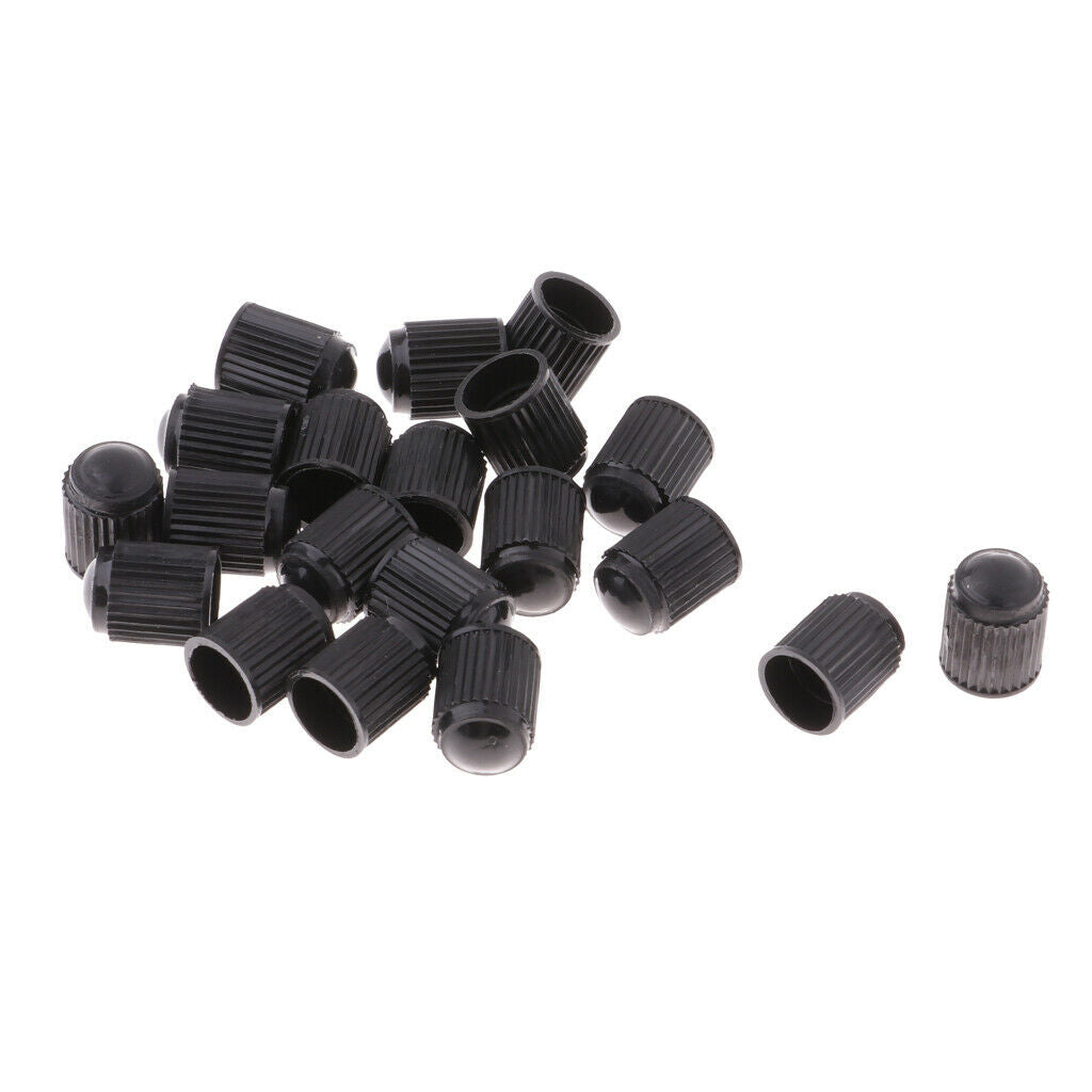 20x Bike Valve   Dust Cover American/ Schrader Valves   Rubber Black