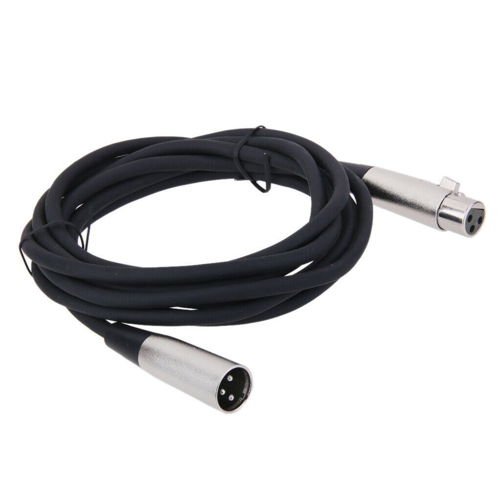 Extended 3 Pin XLR Male To Female Microphone  Microphone Cable Adapter