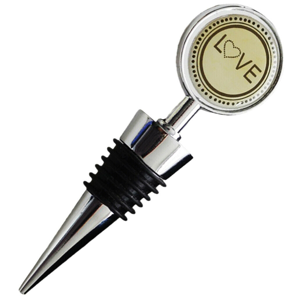 Chic Alloy Wine Bottle Stopper Wedding Birthday Party Valentines Day Gifts
