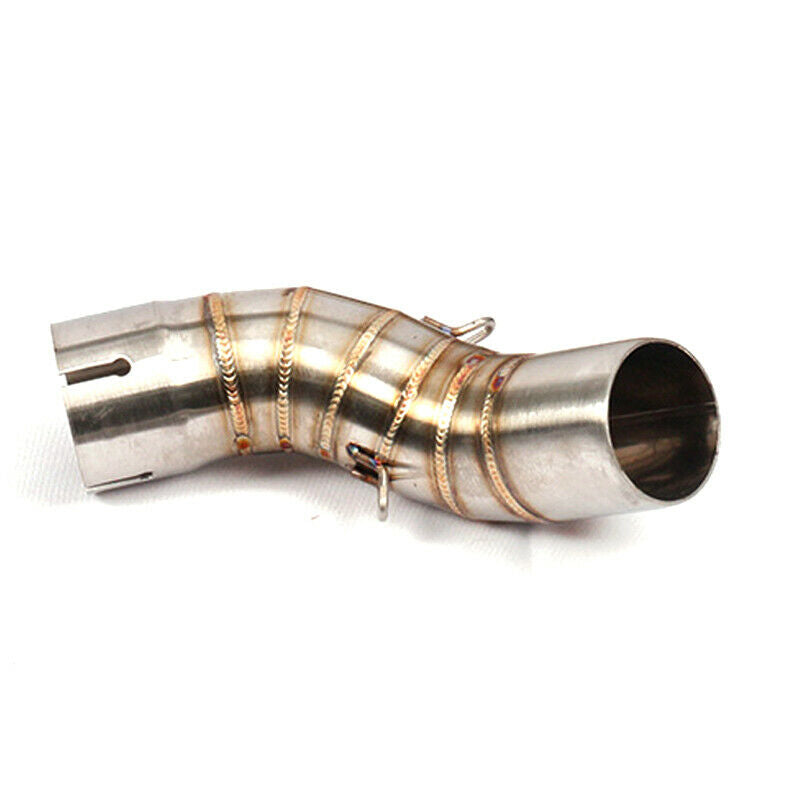 Motorcycle Exhaust Pipe Tube Stainless Middle Connector Fit For Kawasaki Z900 18