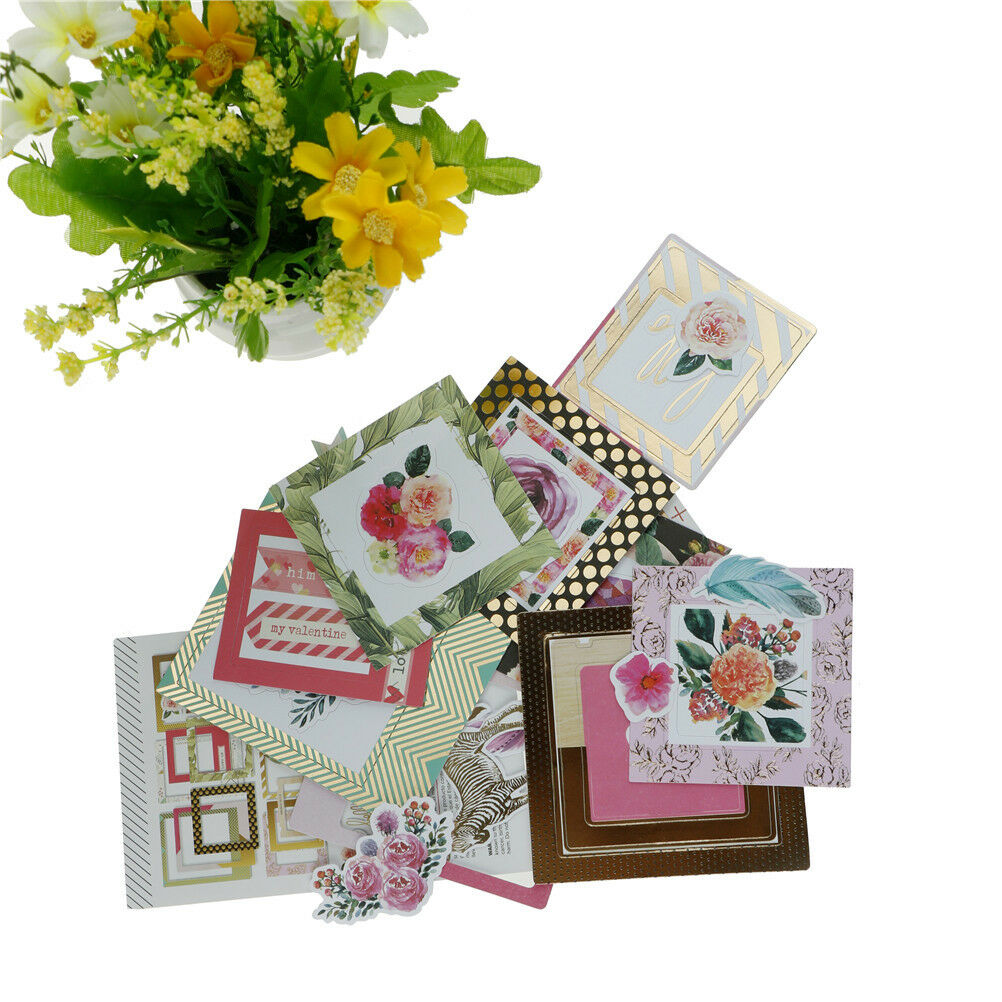 32pcs photo love flowers frames cardstock die cut for scrapbooking/photo deco XC