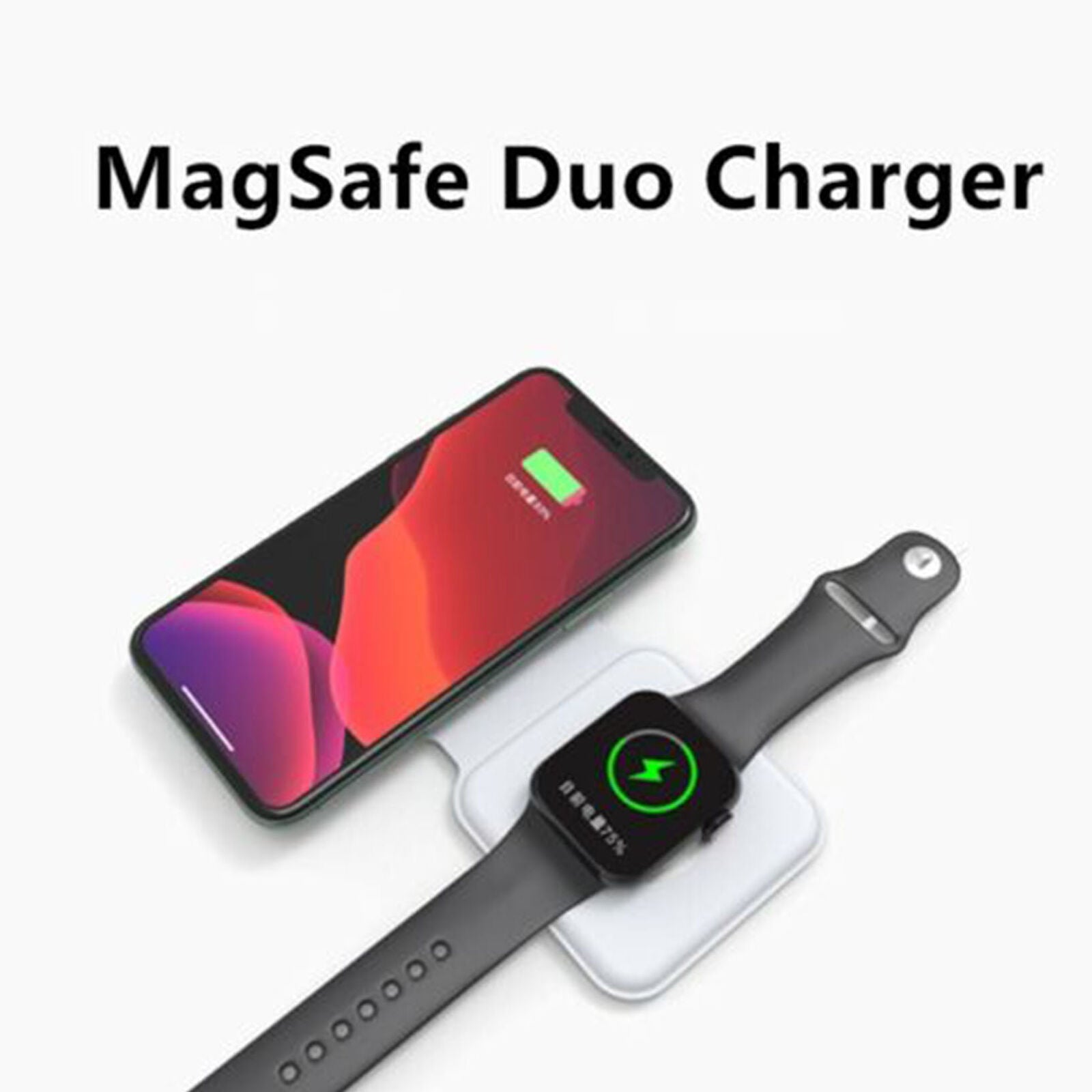 Duo Charger For iPhone12 Pro|12 Pro Max/iwatch/Magnetic Wireless charger