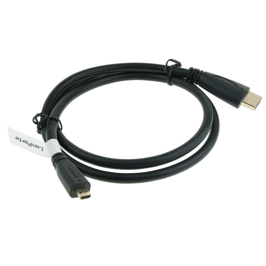 Lanparte 80mm Mirco to HDMI Power Cable Cord Wire for HD DSLR Video Shooting