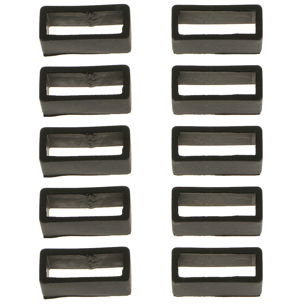 20x Silicone Watch Band Loops Watch Strap End Keeper for DIY Watch Making
