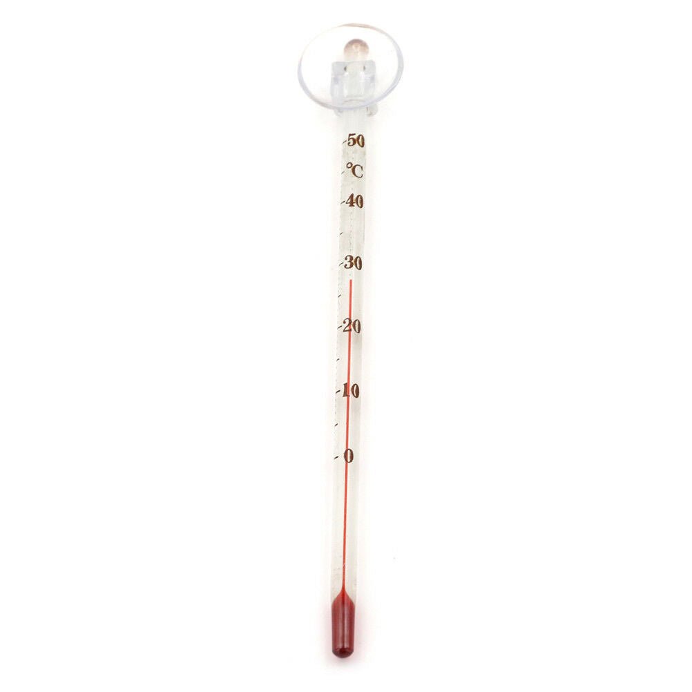 Aquarium Submersible Glass Thermometer with Suction Hydrometer Fish Tank t.l8