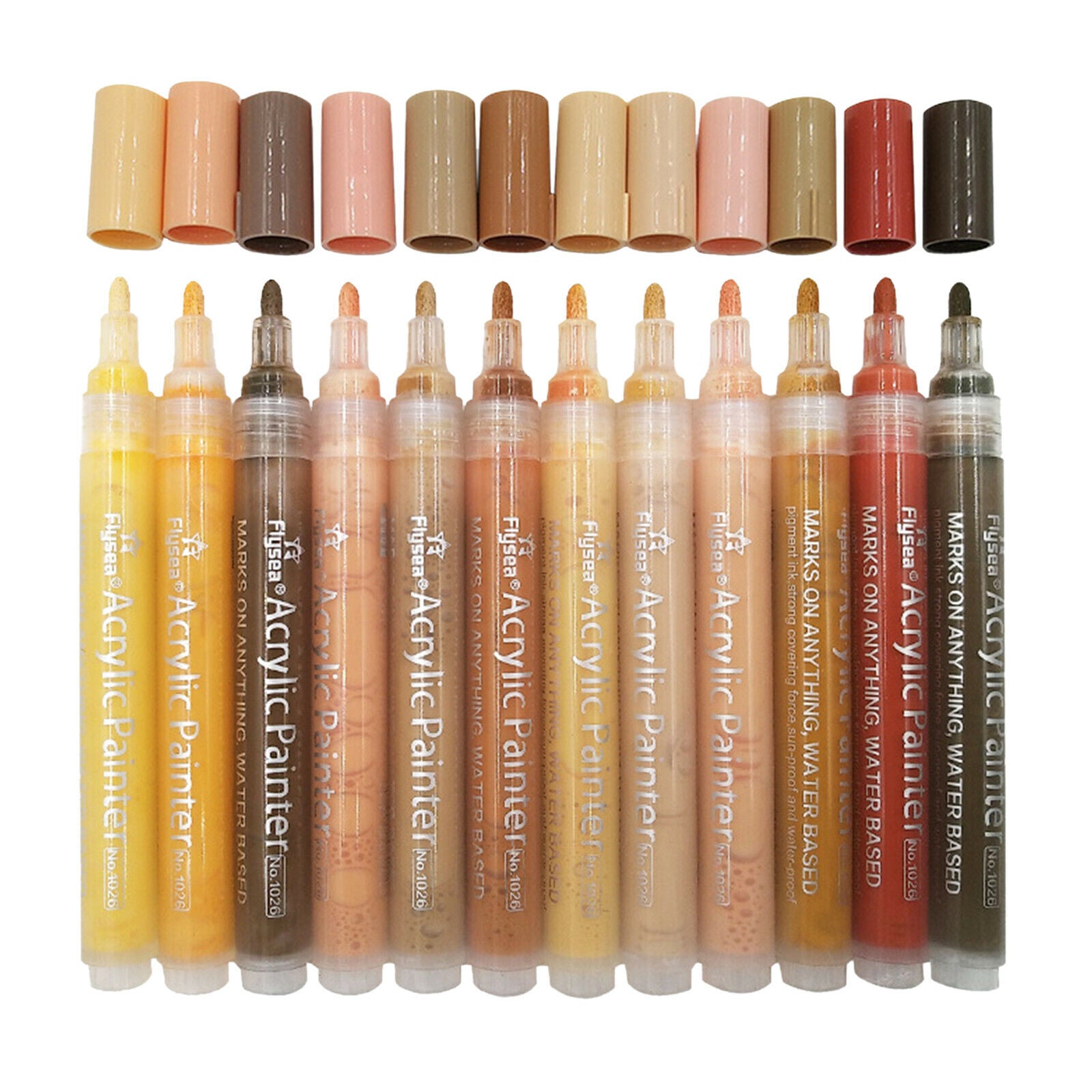 Smooth Writing Acrylic Paint Pens Paint Markers for Rock Painting Stone Wood