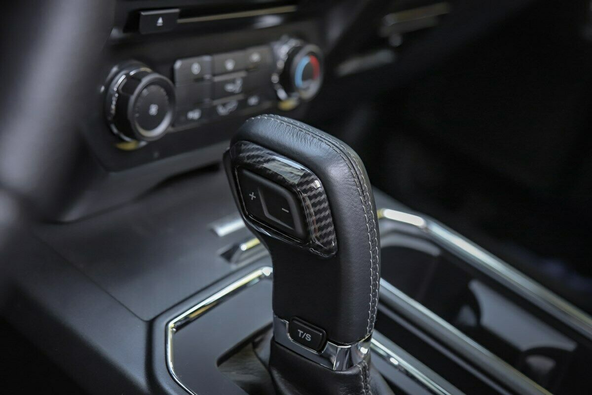 Carbon Fiber Gear Shift Knob Ring Trim Cover For Ford F150 2015+ AV CN
