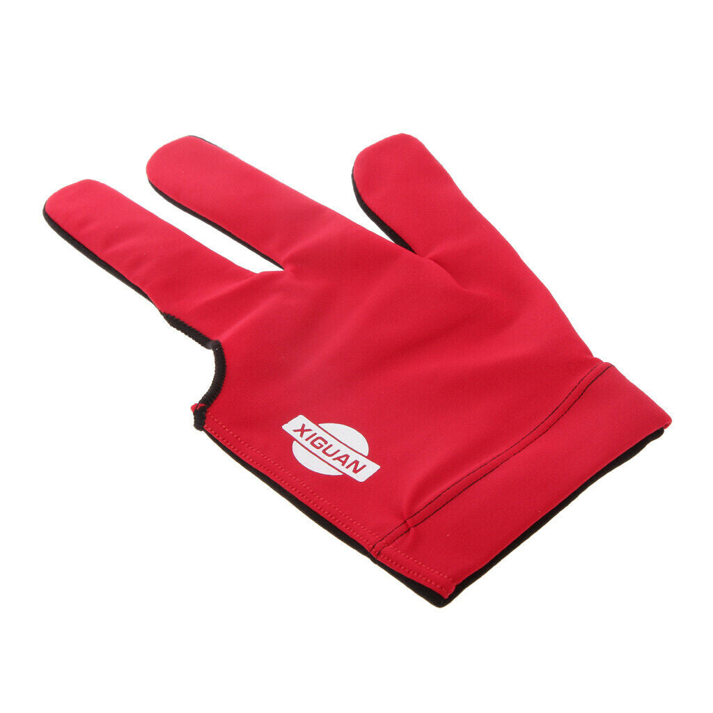 Snooker Billiard Hand 3 Finger Glove For The Pool Cue Left