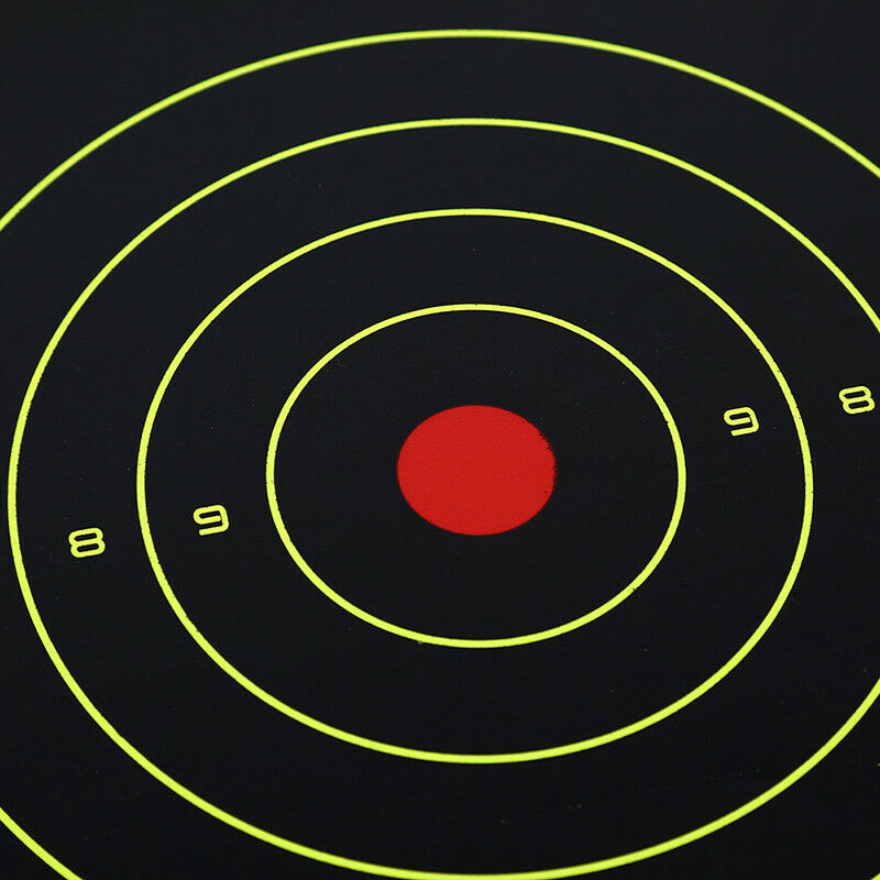 10 sheets/set Shooting Targets Glow Florescent Paper Target for Hunting Arrow US