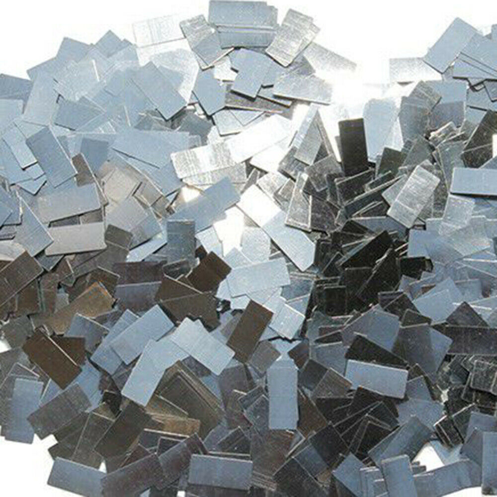 100PCS Galvanized Iron Sheet Panel Zinc Plated Metal Fittings Crafts 20*10*0.3mm