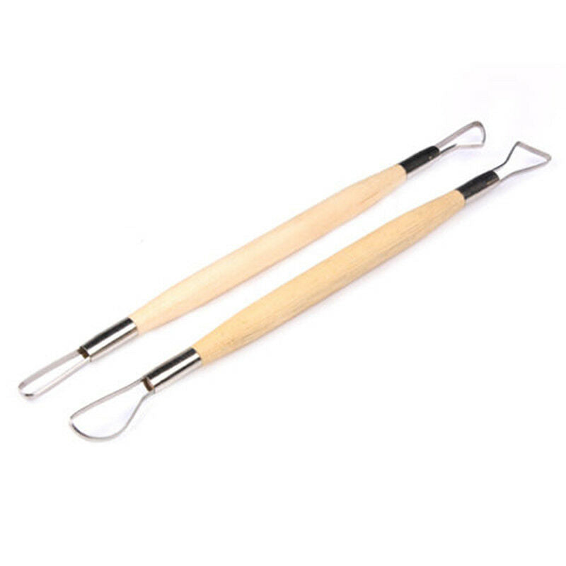 6PCS Wood Handle Wax Pottery Clay Modeling Sculpture Carving Tool DIYCraf.l8
