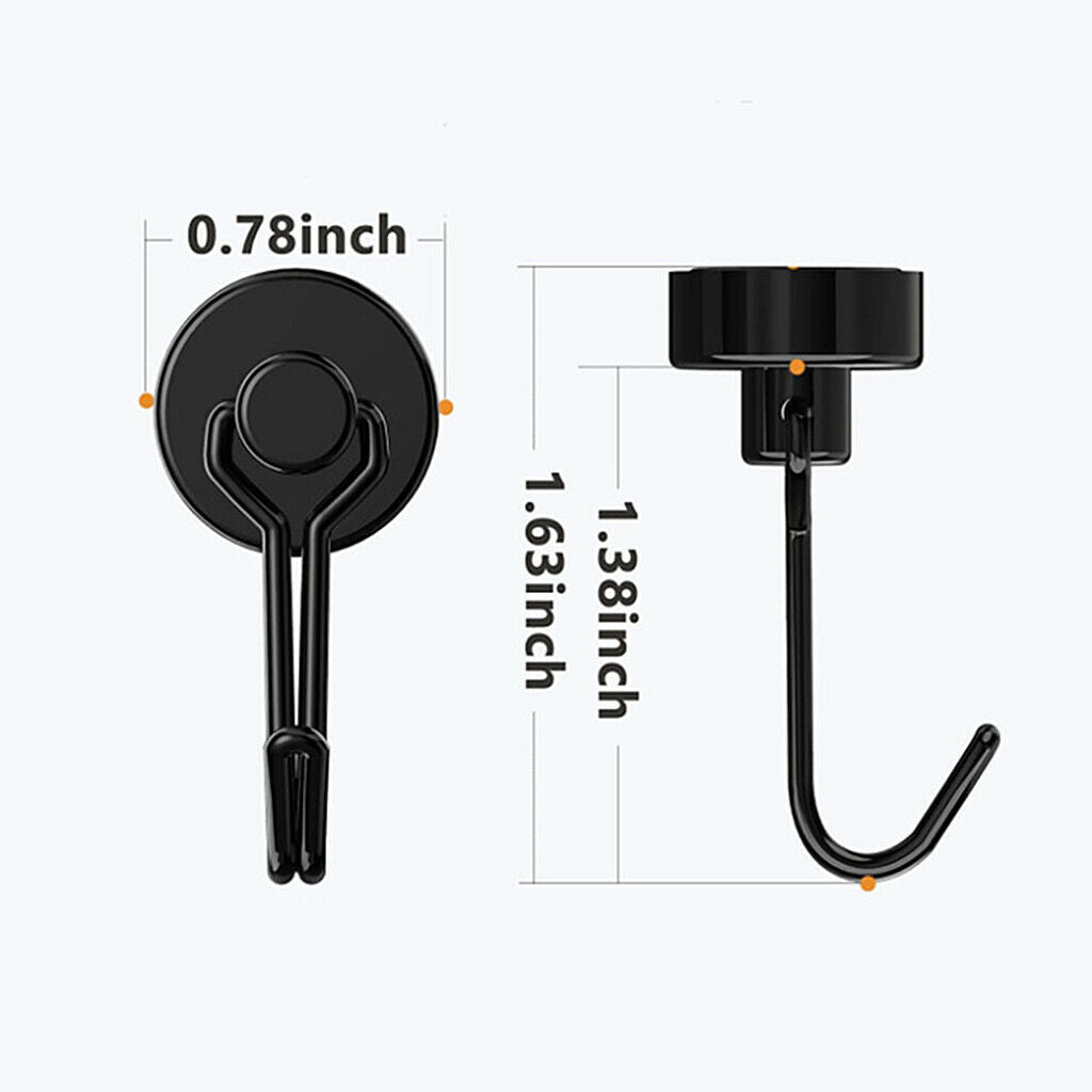 6PCS Magnetic Magnet Hooks Home Kitchen Fridge Key Tool Holder Garage Office