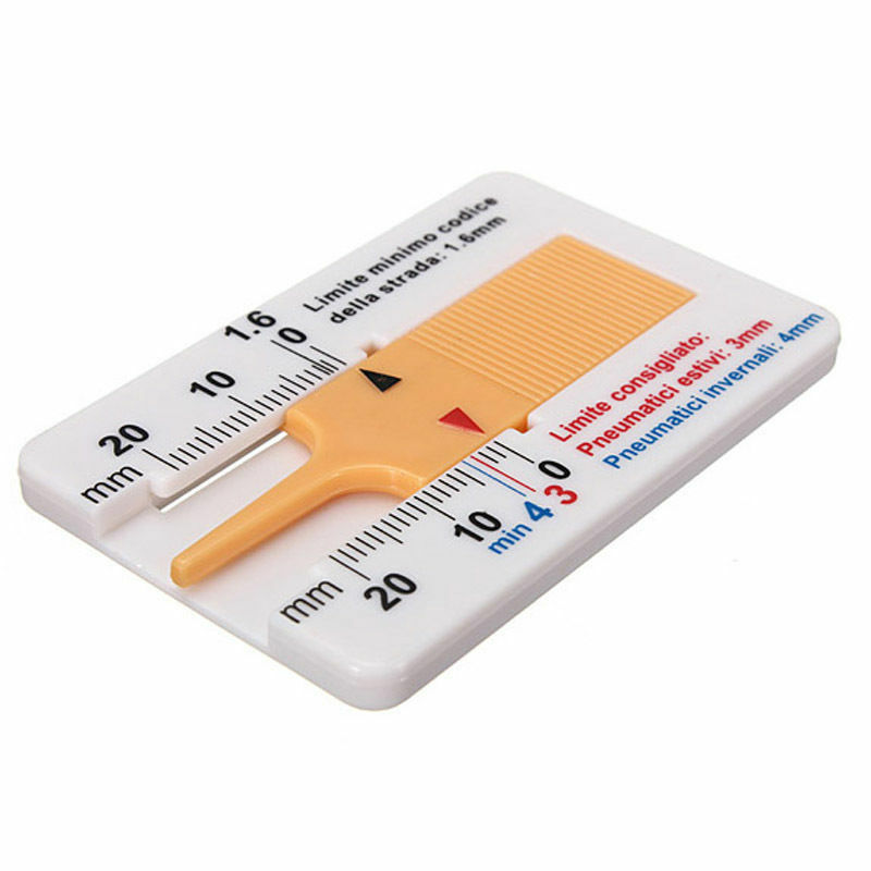 Tire Tread Depth Gauge Car Truck Motorcycle Trailer Wheel Measuring Tool Hei Tt