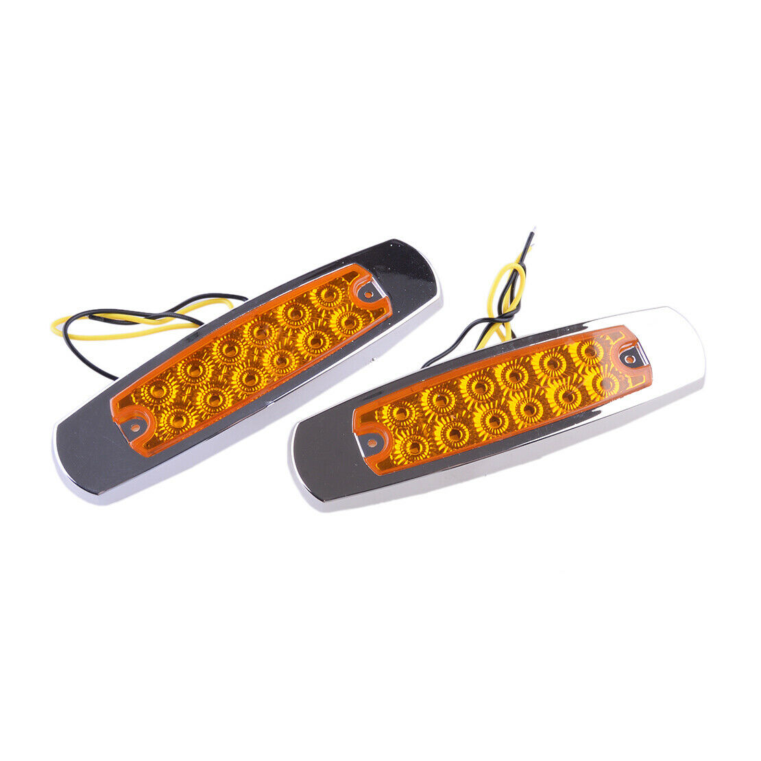 2 x 12-LED Side Marker Lights Truck Trailer RV Clearance Light Waterproof 12V