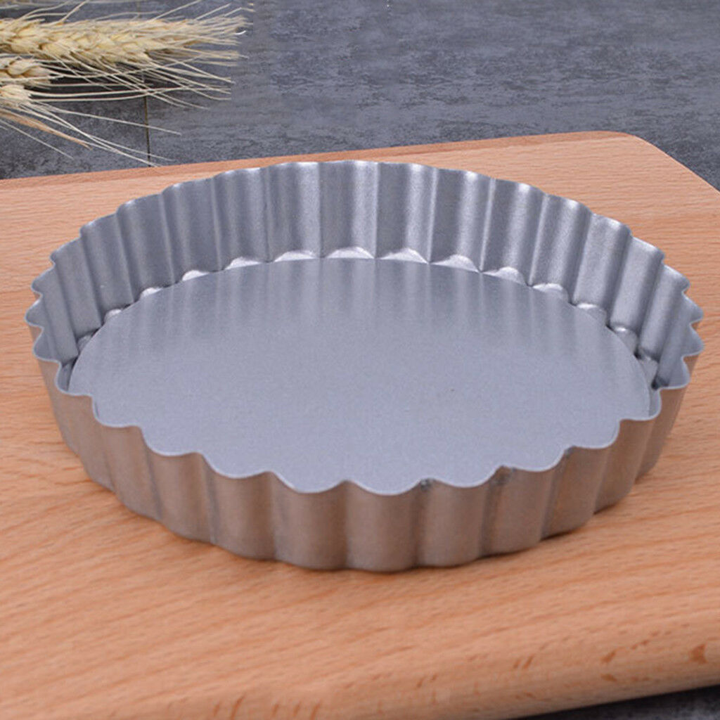 High Carbon Steel 4 inch Tin Quiche Tartlet Tart Pastries Mini Custard Pans