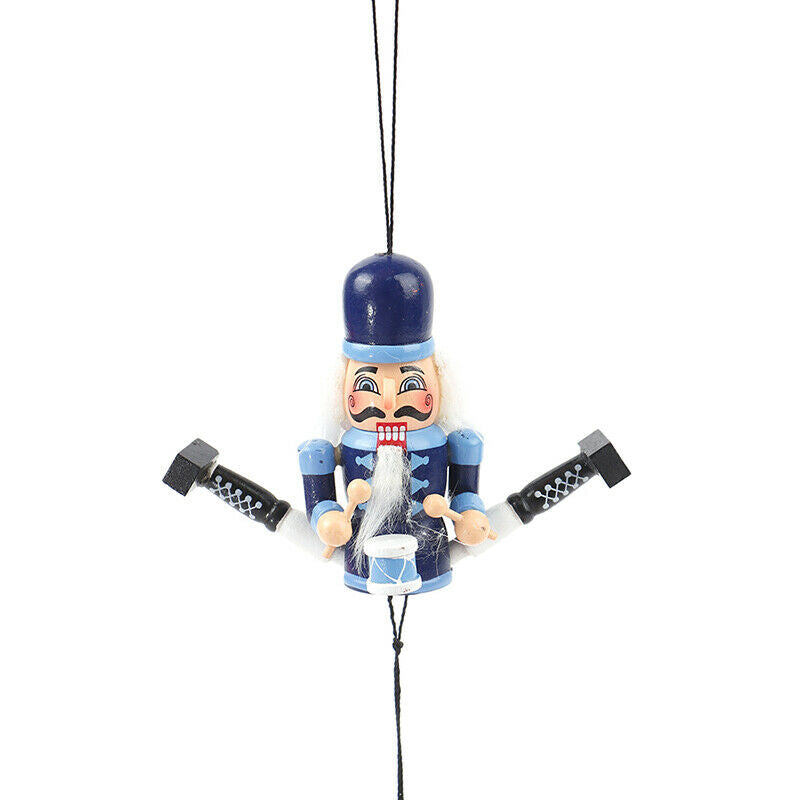 1Pc 13CM Nutcracker Puppet Soldier Christmas Decoration Pendant Home OrnamenBDA
