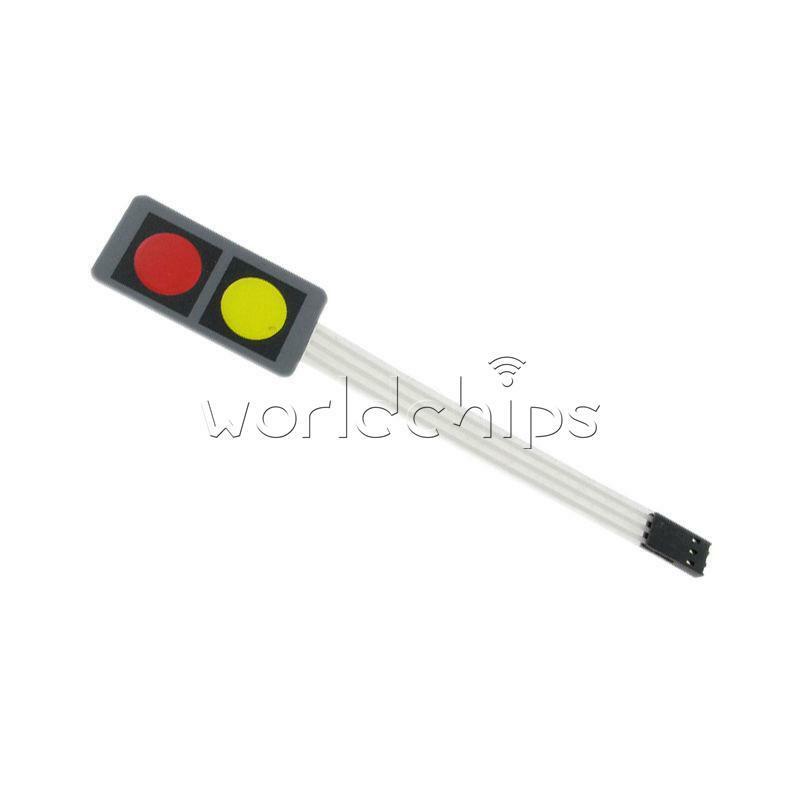 40x20x0.8mm 12V 1x2 2 Key Matrix Membrane Switch Keypad Keyboard