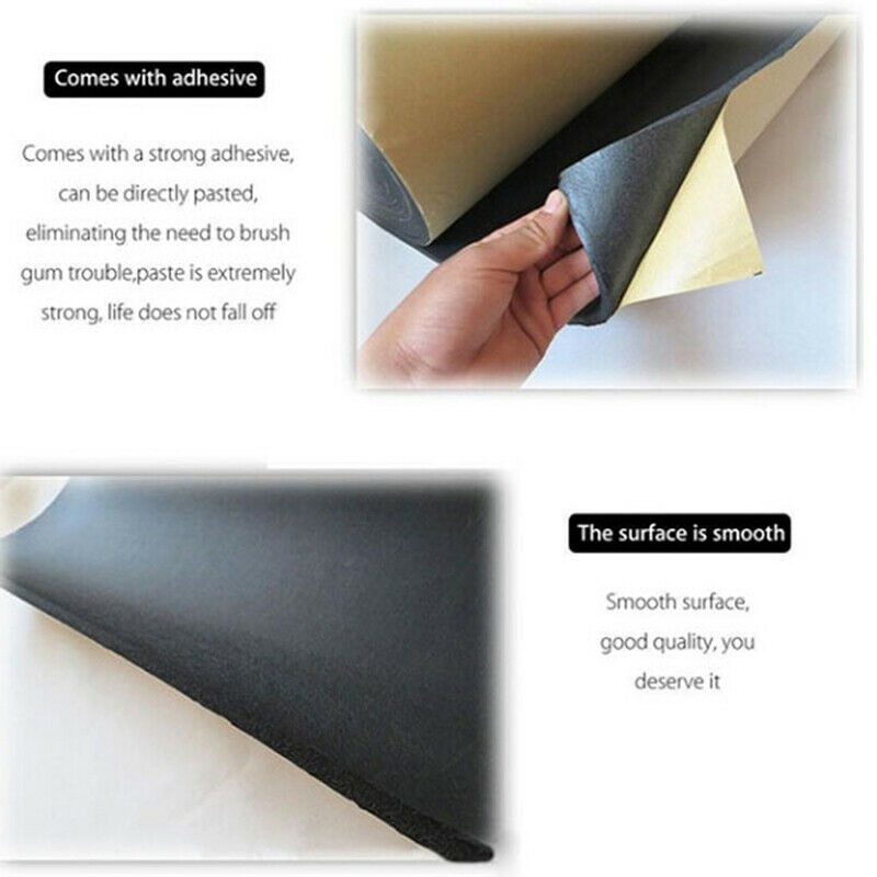 1Pc 30*50cm Auto Adhesive Cotton Insulation Foam Car Sound Proofing Deade.l8