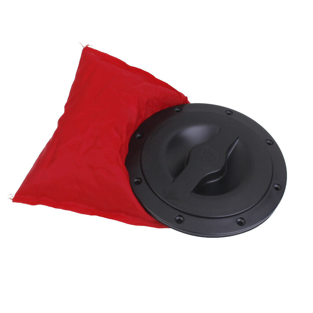 6'' ABS Marine Hatch Cover Twist out Deck Plate w/ Waterproof Bag Boat Kayak