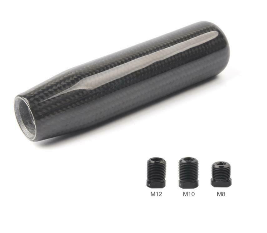Universal Aluminum Carbon Fiber Manual Gear Stick Shift Knob Shifter 13cm