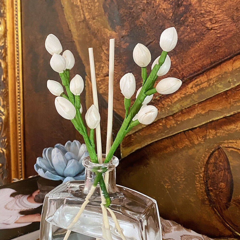 2X Dried Flower Rattan Reed Diffuser Stick Willow Bud Essential Oil Refill Decor