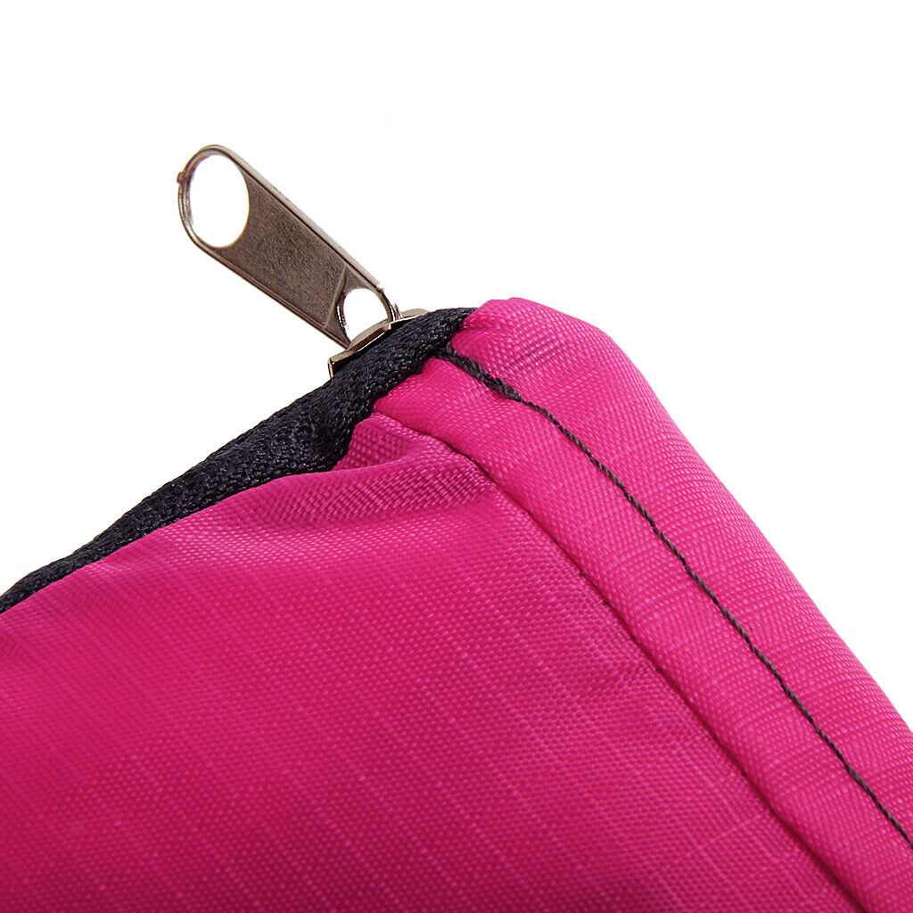 2x Traveling Foldable Storage Handbag Luggage Shoulder Bag Pouch Tote Rose Red