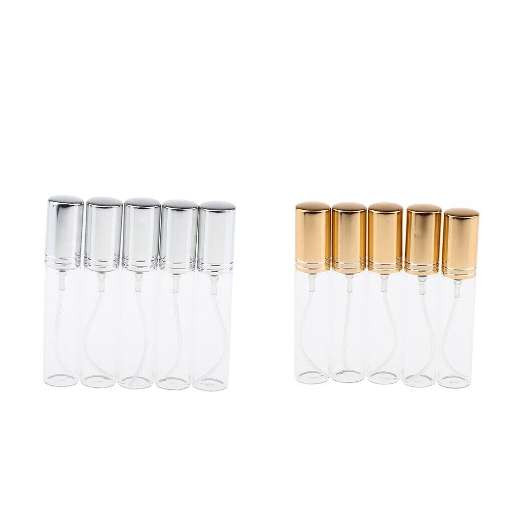10 Pieces 10ml Empty Refillable Glass Perfume Spray Bottles Liquid Vials