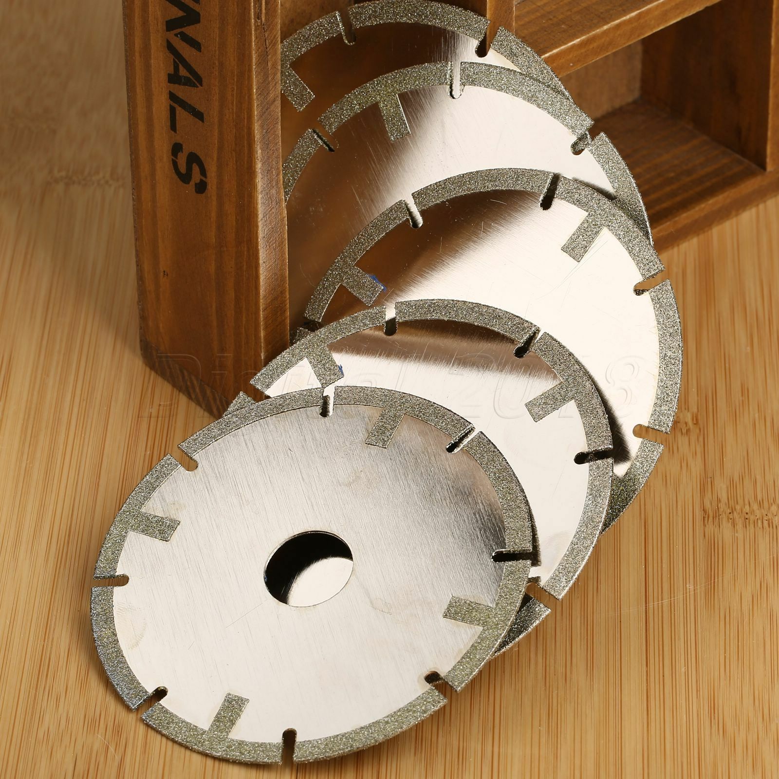 2pcs 4" Diamond Coated Tipped Cut Disc Saw Blade Wheel Rotary Tool Grit 60#