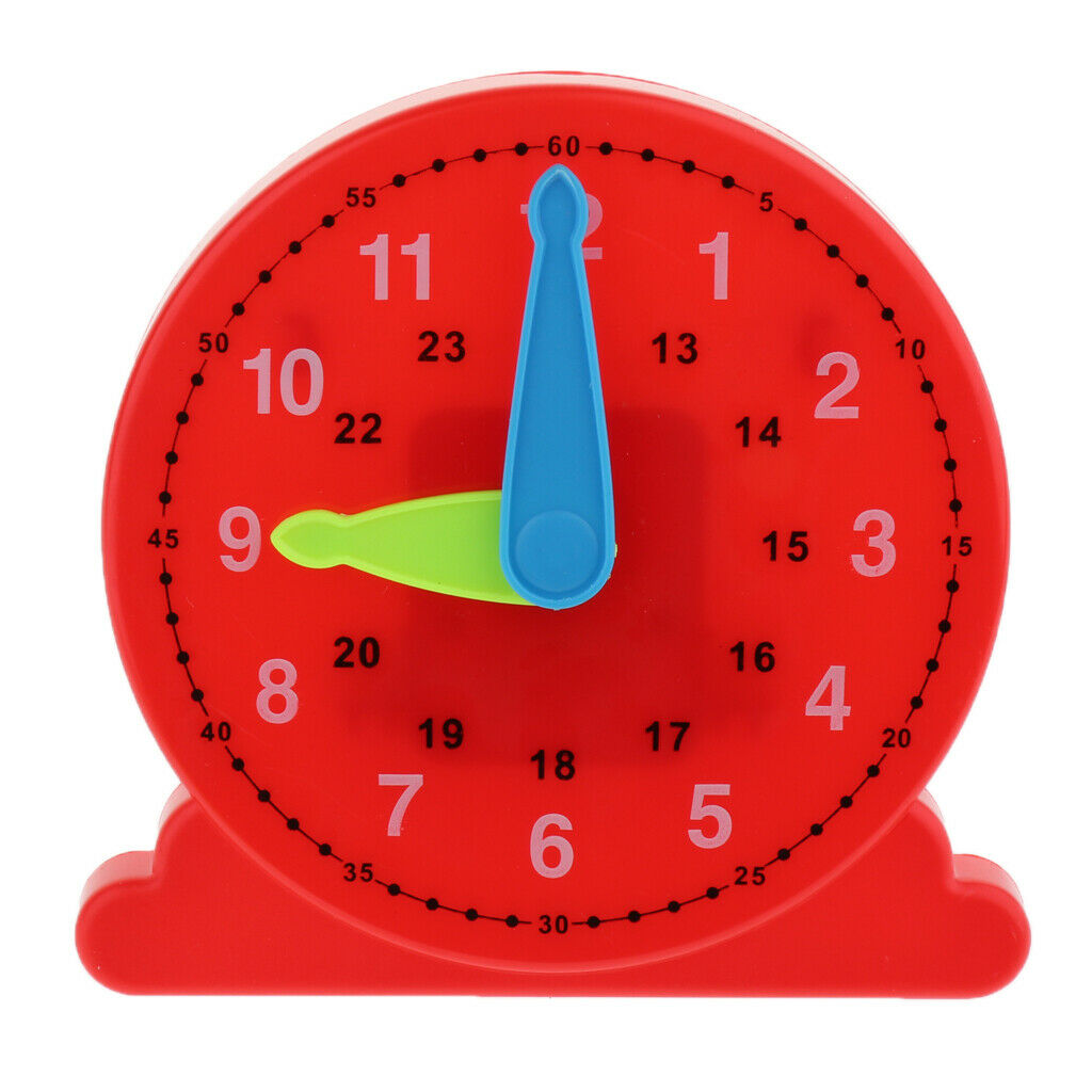 Educational Graduated Teaching Clock Demonstration Learning Time with Movable